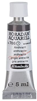 Schmincke – HORADAM® AQUARELL - feinste Künstler-Aquarellfarben, Anthrazit - 5 ml