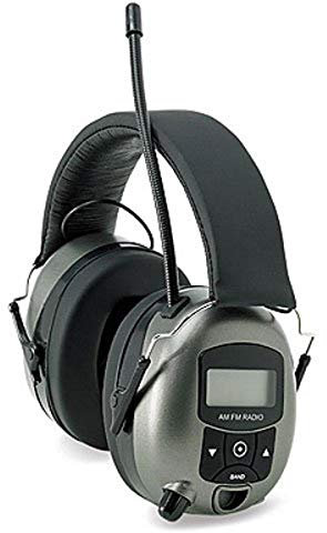 Safety Works 10121816 MP3/AM/FM Digital Radio Ear Muffs, Black