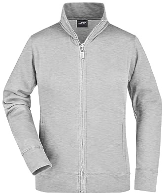 James & Nicholson Damen Sweatjacke - Hochwertige Sweatjacke mit Stehkragen