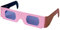 Krause & Sohn Rosa Brille - Herzbrille 10 Stück