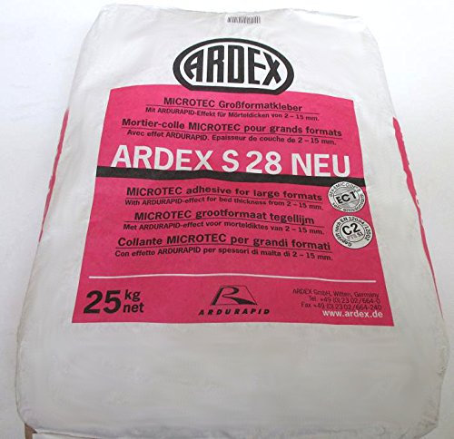 ARDEX S28 NEU MICROTEC Großformatkleber 25kg mit ARDURAPID® - Effekt. Für den Innenbereich.