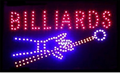 Panneau lumineux LED « Ouvert » « Dönner Kebab », « Bar » et beaucoup d'autres panneaux publicitaires lumineux Billiards-32.