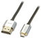 LINDY - Cavo HDMI a Micro HDMI A/D, CROMO Slimline 4.5 Metri, Cavetto High Speed 4k@60Hz 2.0 10.2G 3D 1080p HDCP 2.2 Certificato ARC CEC ATZ, Compatibile con TV, Monitor, Tablet, Laptop, Camera