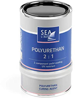 SEA, LINE 2K Polyurethan Bootslack 0,75 l, Farbe:schwarz