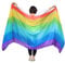 Winged Sirenny Multi-Color Luftig Fließend Vielseitig Orientalischer Tanz Seidenschleier, Leichter Bauchtanz Echter Seidenschal,Regenbogen