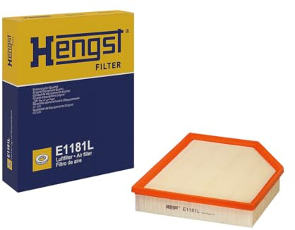 HENGST - Luftfilter E1181L - Luft-Filtereinsatz für KFZ | Hochwertiger Motorluftfilter für Otto- oder Dieselmotor - Schutz für Motoren - Wasserbeständig