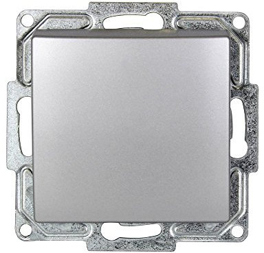 Schalterprogramm Gunsan Visage silber (Schalter Ein-/Ausschalter Unterputz Modul)