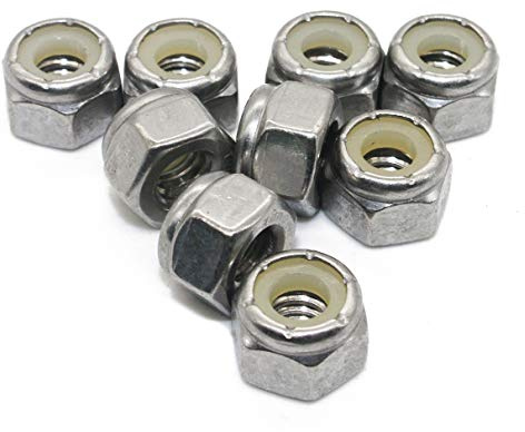 Fullerkreg 1/4-20 Nylon Insert Hex Lock Nuts, 50Pcs