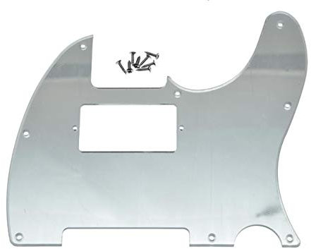 Dopro 8 fori Tele Chitarra Humbucker Pick Guard per USA/Messicano FD Telecaster Silver Mirror 1 Strato
