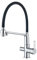 GRIFEMA DOVER-G4010-2 | Küchenarmatur - Küche Wasserhahn mit Flexibler Auslauf, Brause mit 2 Strahlarten, | 3-in-1-Sprühgerät mit Doppelfunktion für Wasserfilter und Spülbecken, Chrom