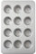 KitchenAid Muffinform für 12 Muffins, antihaftbeschichtet, aluminisiert, silberfarben