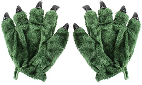 ABOOFAN 1 Paar Dinosaurier Klaue Handschuhe Kreative Plüsch Handschuhe Cartoon Warme Winter Handschuhe