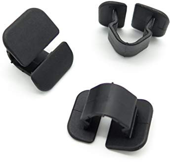 VVO Fasteners- Schwarz Kunststoff-Clips. Motorhaubenisolierung und Schalldämmung. Kompatibel mit einigen Seat Leon, Ibiza, Arona, Arosa, Altea, Alhambra, Ateca, (Packung mit 10 Clips)