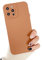 DEFBSC Liquid Silicone Case for iPhone 12 Pro Max, Matte Texture Soft TPU Case, Flexible Ultra Slim Shockproof Protective Back Cover Case for iPhone 12 Pro Max - Brown