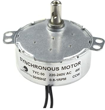 CHANCS Electric Gear Synchronmotor TYC-50 AC 220 V 0.8-1r/min CCW Großes Drehmoment Kleiner Wechselstrommotor für elektrische Kamin-Mikrowellenherde