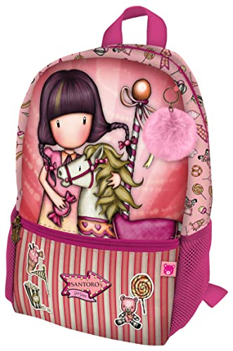 safta 1111GJ03 Mini-Rucksack Gorjuss Fairground Carousel 26 x 34 x 11,4 cm, bunt