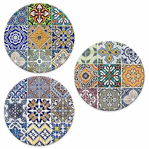 L.TILES WHITE SOTTOBICCHIERE d.10cm