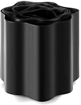 Seiletech.de Rasenkante | Kunststoff | schwarz | 9 m x 15 cm | Garteneinfassung | Beeteinfassung | Mähkante | Rasenrandbegrenzung | Beetumrandungen | Beetbegrenzung | Dekorative rasenabschlusskante