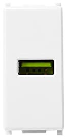 Serie Frutas - Enchufes interruptores desviadores, compatible con Vimar Plana (1, enchufe USB 5 V 2,1 A 1 puerto)