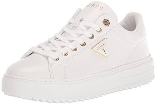 GUESS Denesa, Scarpe da Ginnastica Donna, White 145, 37.5 EU