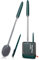 Homeex Toilet Brush, Silicone Toilet Brushes and Holder Deep Cleaner with No-Slip Plastic Handle and Soft Flexible Bristles, Toilet Brushes with holders and Base for Anti-drip (Green)