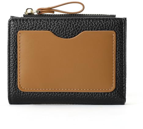 GAEKEAO Portefeuille Femme Petit Format Cuir, Porte Monnaie Femme Petite Taille avec Blocage RFID Grande Capacité Zippé Portefeuilles et Porte-Cartes Cadeau Femme Wallet