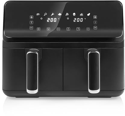 Tristar Fryer con doppio cestello - Capacità 2 x 4 L - 2700 W - 8 programmi - Temperatura per cestello regolabile