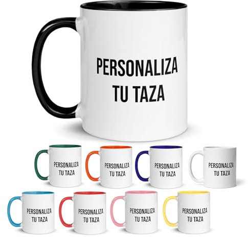 Kembilove Taza personalizada con foto y texto - Tazas personalizadas con tu propio diseño - Tazas de colores - Tazas originales para regalar en cualquier ocasión - Taza ceramica 350 ml