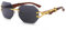 Dollger Rimless Rectangle Sonnenbrille für Frauen Männer Mode Hip Hop Frameless Designer Shades Holz Y2K Square Sun Glasses,Grau