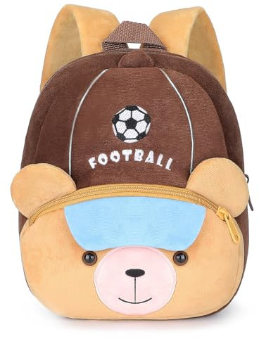 BAIGIO Kinderrucksack Rucksack Kindergarten Mini Kinder Schulrucksack Tiere Kindergartentasche für Jungen Mädchen Kindergartenrucksack Jungen Kleinkind Bär