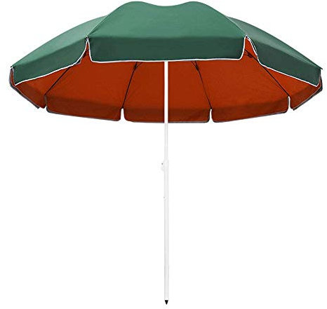 VBTJWRFE Parasol Patio, Foldable Outdoor Large Garden for Camping Beach Pool Balcony Fishing Market Table Umbrella, Green UPF50