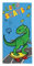 hermet Toalla de Playa para niño, 70 x 140 cm, Toalla de Playa o Piscina con Dibujos de Dinosaurios, 100% algodón Suave, Ligera y práctica