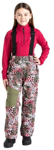 Dare 2b Kids Pow Pantalon de ski imperméable avec détails réfléchissants, doublure polaire et tissu respirant – Parfait pour les vêtements d'hiver en plein air et les sports de neige