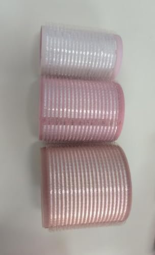 xnicx Juego de 18 Rulos Térmicos Cerámicos para Cabello,Rizador de Rulos Pelo Grandes sin Calor,Heatless Hair Curlers para Pelo Largo,Corto,Adecuado para Mujeres(60,48,36mm,Marrón,Rosa,Blanco)