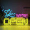 YUEYYNS Panneau Néon Ouvert, Panneaux Néon Yes We Are Open, LED Open Enseignes au Néon USB Alimenté Néon Lettres Panneaux Ouverts Pour Café, Bar, Boulangerie, Salon, Hôtel, Restaurants