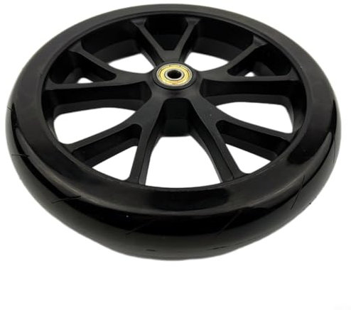 HEIBTENY 8-Zoll-Roller-PU-Rad Fahrrad ist mit 45-mm-Achsen ausgestattet für selbstgebaute Rollstühle, Mobilitätsroller(5 Spokes Wheel)