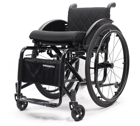 Professionelle Sportrollstühle, Superleichter Rollstuhl mit Aluminiumrahmen, zusammenklappbar, selbstfahrend, manueller Sportrollstuhl,Klapp -Reise -Rollstuhl(Seat width 38cm/15in,A)