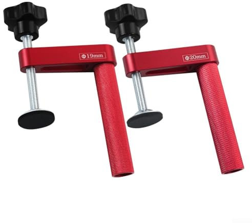 Hasaller Bankklemmen, Aluminium, Holzbearbeitung, Halteklemme, 19/20 mm, Schnellspanner, Tischlerwerkzeug für Werkbank, Sicherung präziser Projekte, Spannbereich 0–70 mm (20 mm)