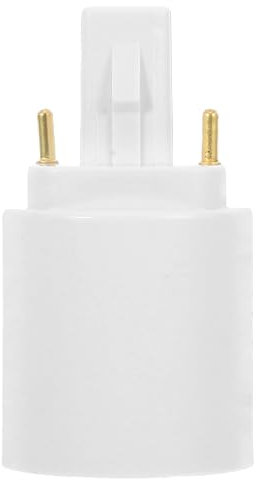 OSALADI Convertidor De Base De La Lámpara De Lámpara G24D A E27 Adaptador De Bombilla De 2 Pinzas Adaptador Estándar De La Lámpara De Tornillo Estándar Para Bombilla LED Light