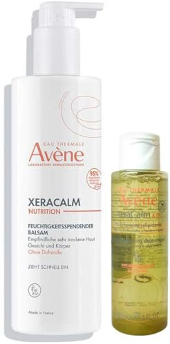 Avene XeraCalm Nutrition feuchtigkeitsspendende Pflegemilch 400 ml + gratis Reinigungsgel 100 ml