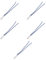 5x Luce di cortesia blu, spia colorata, Compatibile Con Vimar Arke', Moduli neri, frutti, interruttori, pulsanti, deviatori, dimmer, sensori, Per Placche originali e compatibili