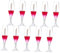 ARTSEWPLY 10pcs Travel Lip Gloss Tubes Empty Cosmetic Containers Lip Plumping Gloss Holder