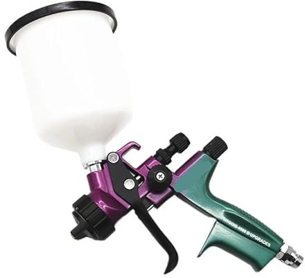 UMOBXKIFN 1.4MM Air Spray With 1.8mm Nozzle Kit Spray Varnishes And Primer Paint Spray 400cc Paint Mixing Cup 600CC Tank
