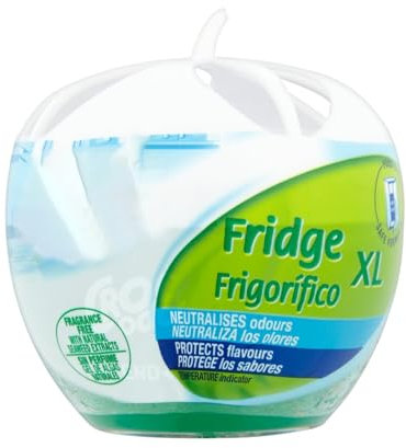 HOCHSTE® Fridge Deodoriser, Unscented, Odour Neutraliser & Smell Remover, Food-Safe, Long-Lasting Freshness, Protects Flavours, Compact & Easy to Use –XL (140g)