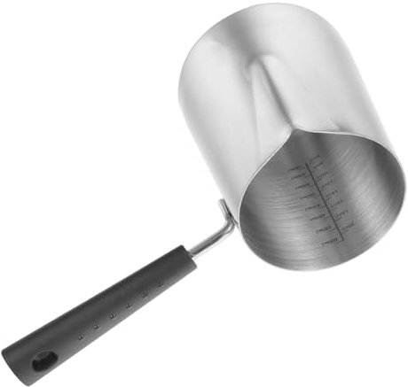 UKCOCO Vaporera De Leche Asa 600ml De Acero Inoxidable Para Cocinar Leche y Café Olla Multifuncional Antiburnos Adecuado Para Uso Doméstico y Preparación De Comida