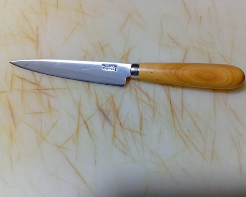 PALLARES Solsona - Coltello da Degollar con lama in acciaio inox e manico rotondo di bosso - 12 cm