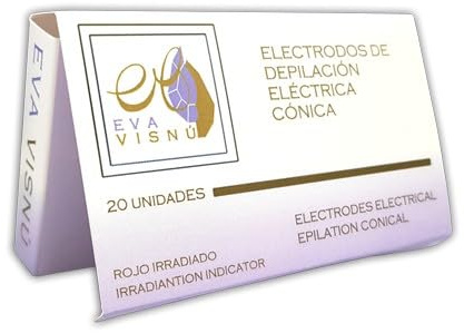 EVA VISNÚ AGUJAS DEPILACIÓN ELÉCTRICA - RECTAS K2 ACERO (20 und.)