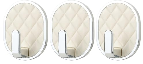 Generisch Strong Adhesive Hooks - Heavy Duty Hanger | 3.15x2.36x0.98 inches Waterproof Wall Stickers with No Damage, Self-Adhesive Hooks for Bathroom, Shower Kitchen Bedroom, Living Room