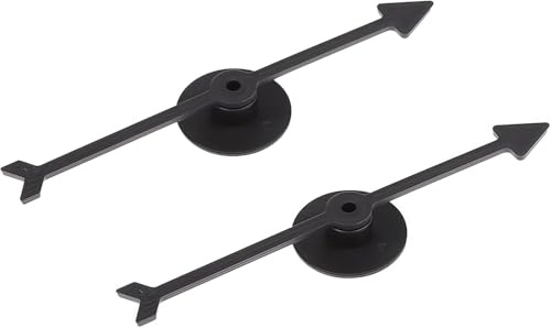 Xixieeu Spinner-Spiel, Pfeil-Set, für Zuhause und Schule, Party-Spinner, Kunststoff, mit Saugnapf, Brettspiele, Zubehör, Schwarz, 2 Stück