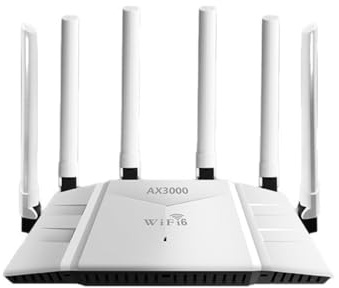 Jnchdghwa Router AX3000 3000Mbps WIFI6, Router Gigabit WIFI6 A Doppia Banda 2,4/5 GHz, con Portata del Segnale IEEE 802.11a/B/G/AC/AX